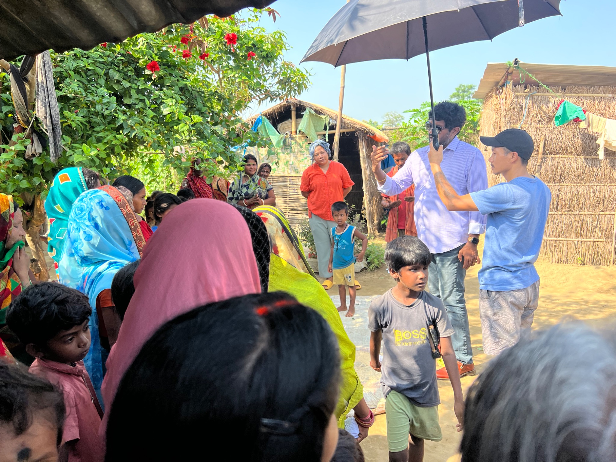 Ravi Kandal ministering with people in India